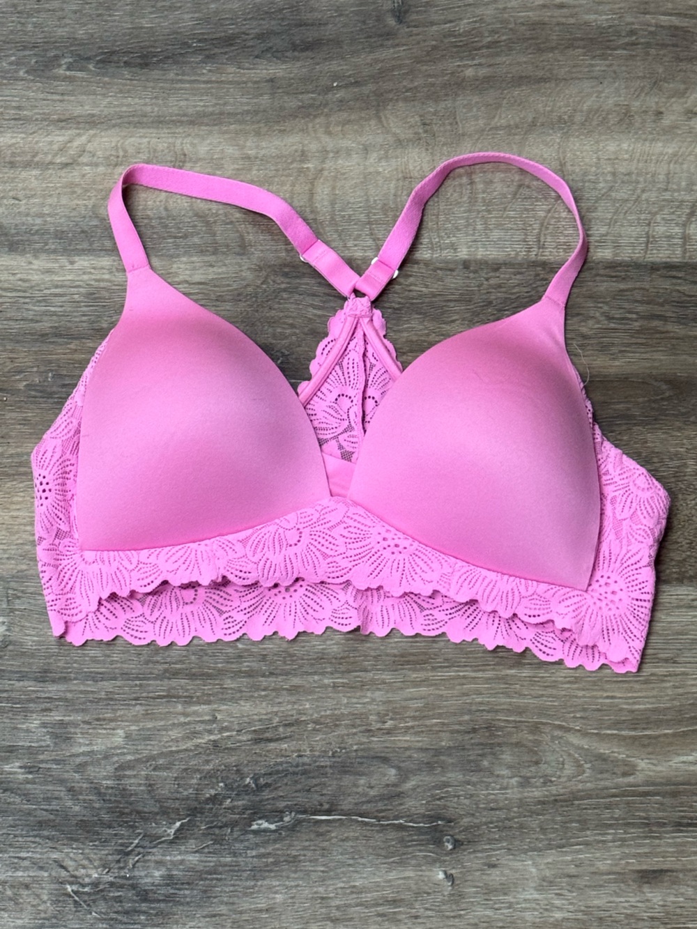 Aerie Offline Pink Real Sunnie Wireless Lace Bra Women’s 36C